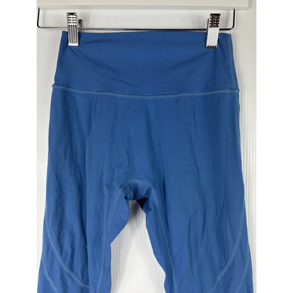 Buffbunny Leggings Small Blue High Waist Yoga Athletic Compression Athleisure